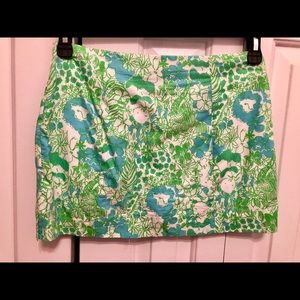 Lilly Pulitzer size 00 animal print skort NWT